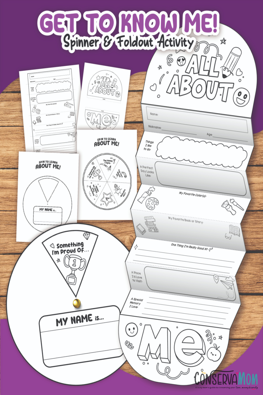 All About Me Craft Printable