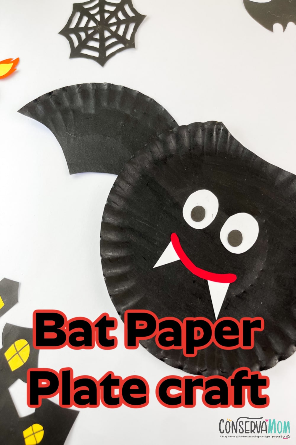 Paper plate Bat craft