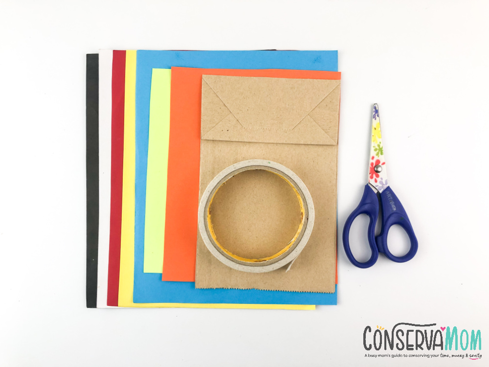 Paper bag turkey craft