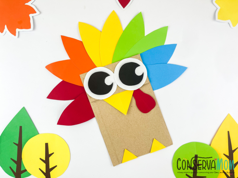 Paper bag turkey craft