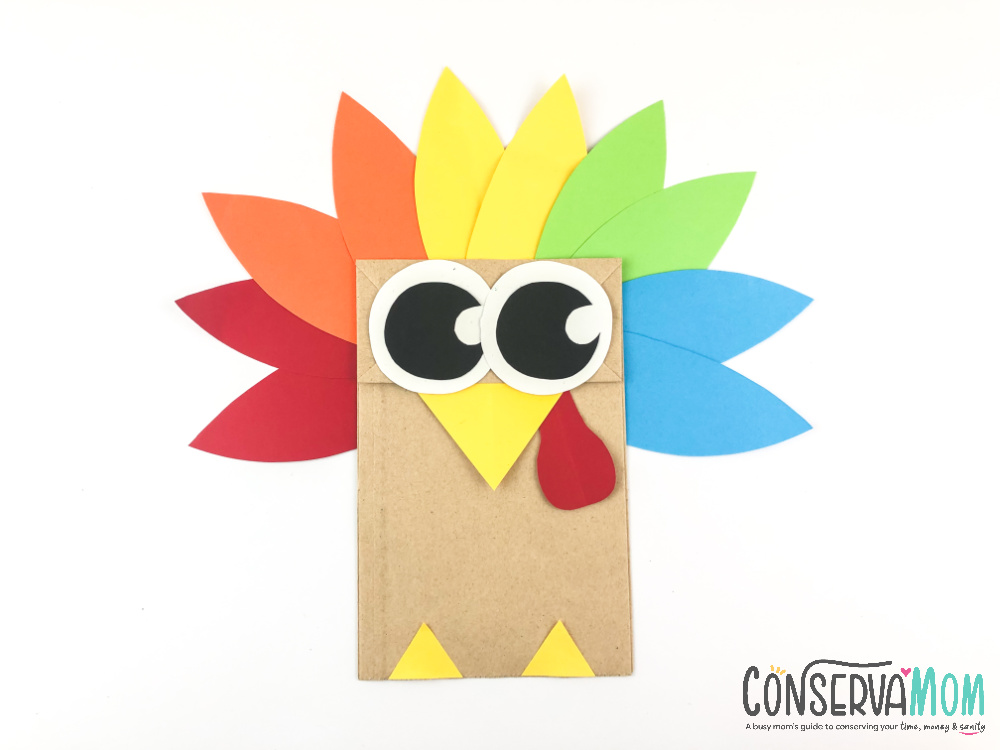 Paper bag turkey craft