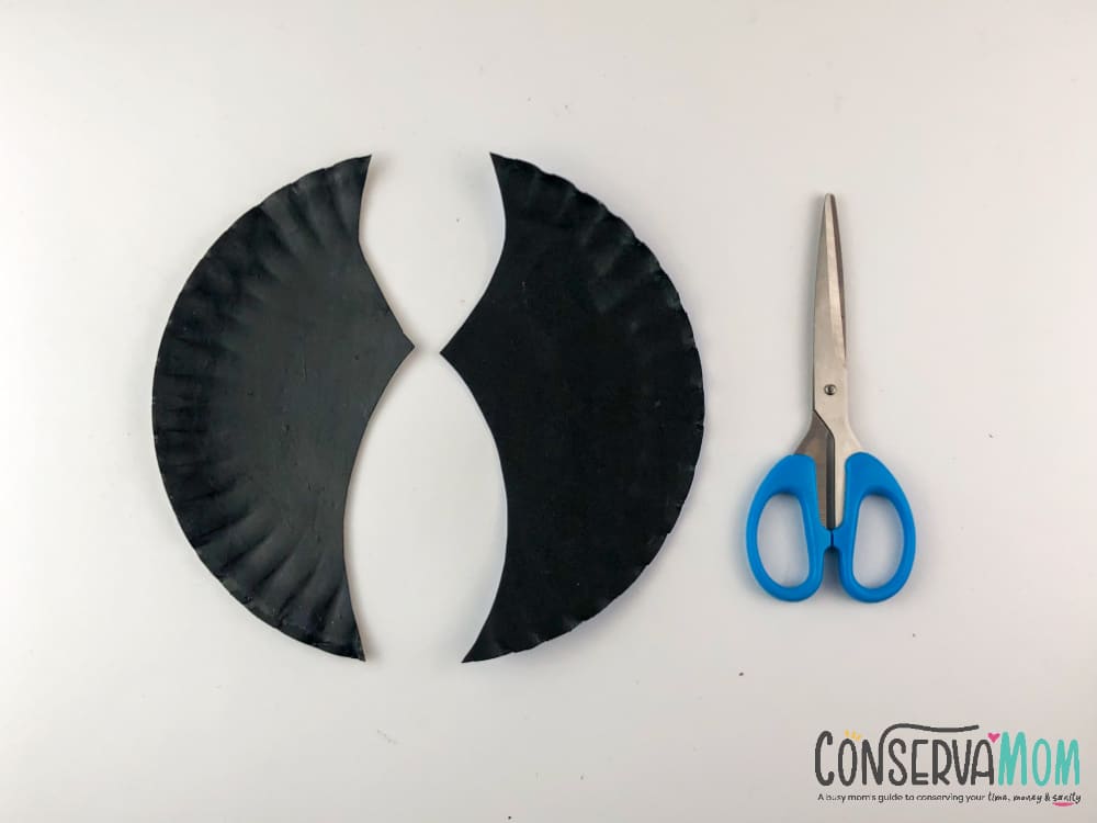 Paper plate Bat craft