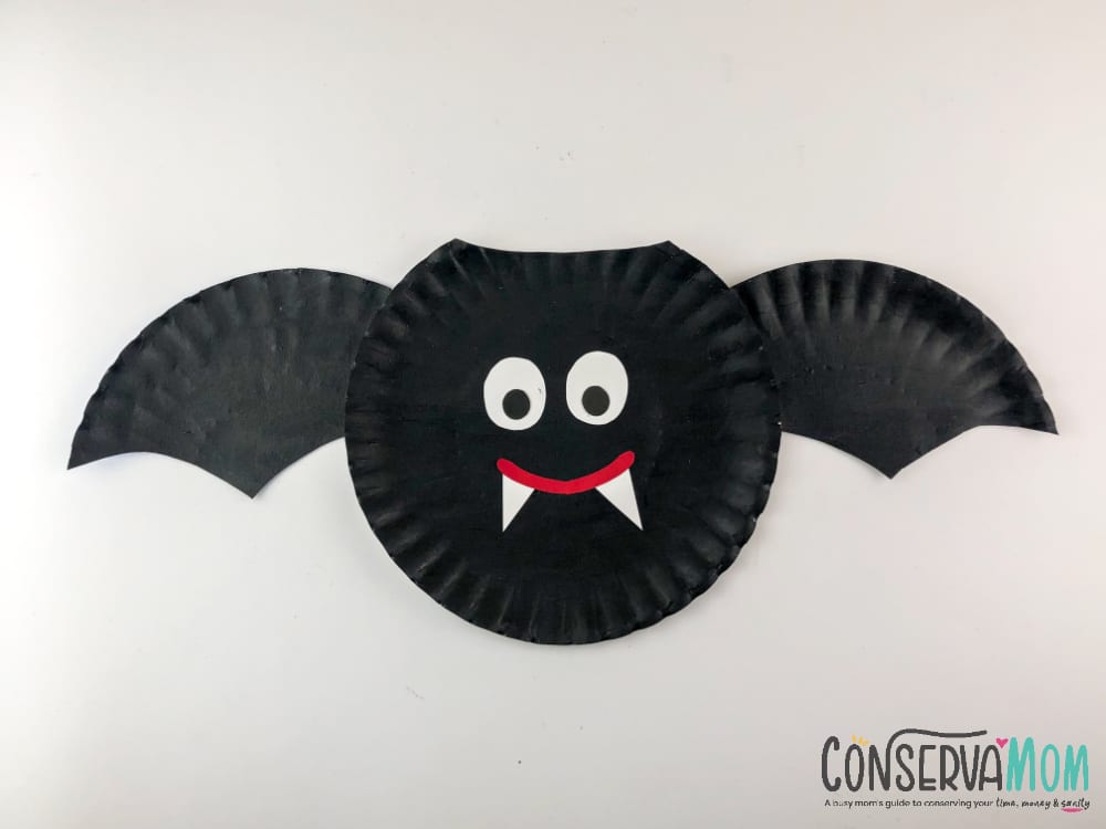 Paper plate Bat craft