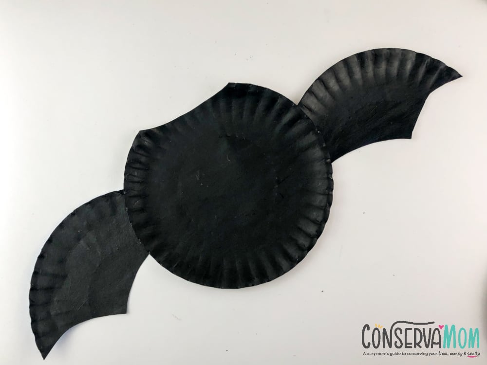 Paper plate Bat craft