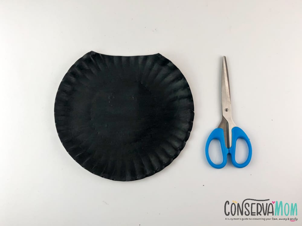 Paper plate Bat craft