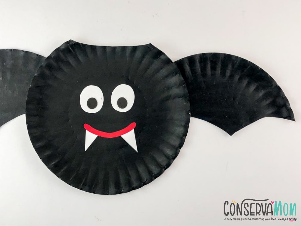 Paper plate Bat craft