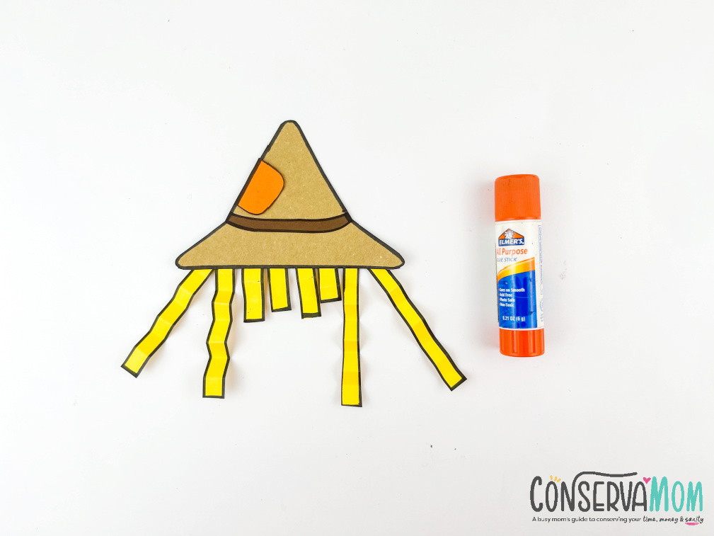 Scarecrow handprint craft