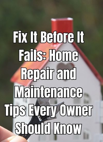 Fix It Before It Fails Home Repair and Maintenance Tips Every Owner Should Know