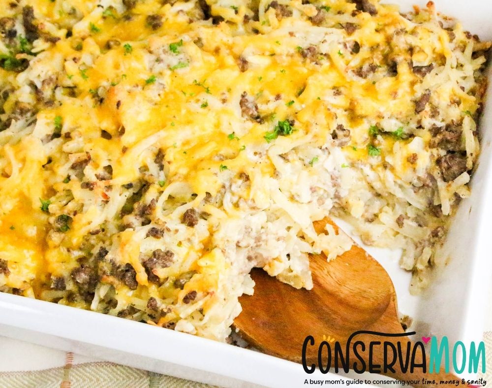 Hamburger hashbrown Casserole 