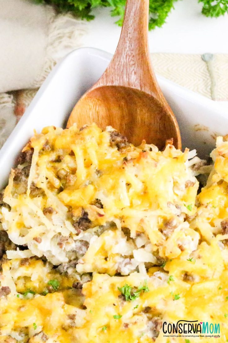 Hamburger hashbrown Casserole