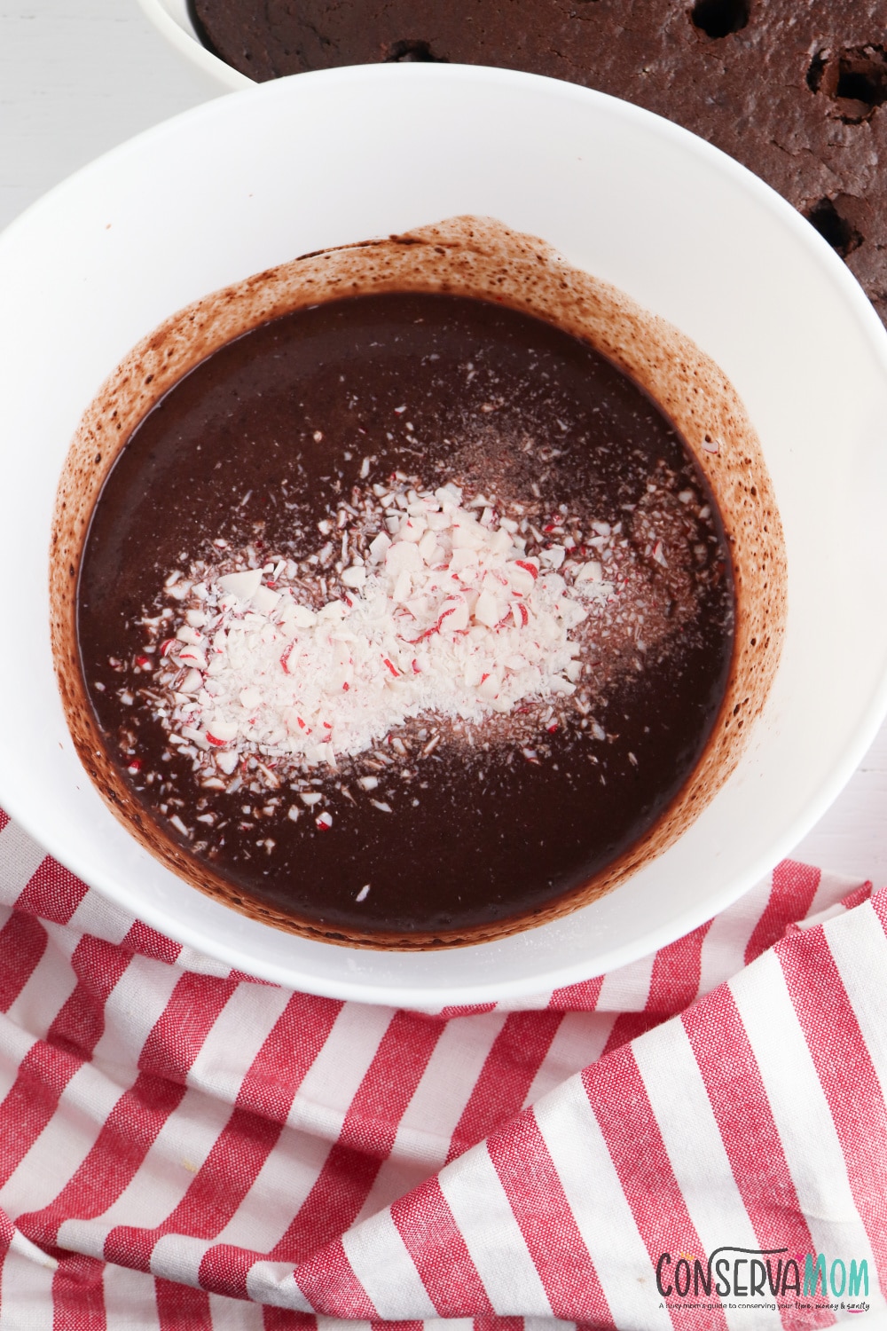 Chocolate Peppermint Poke cake