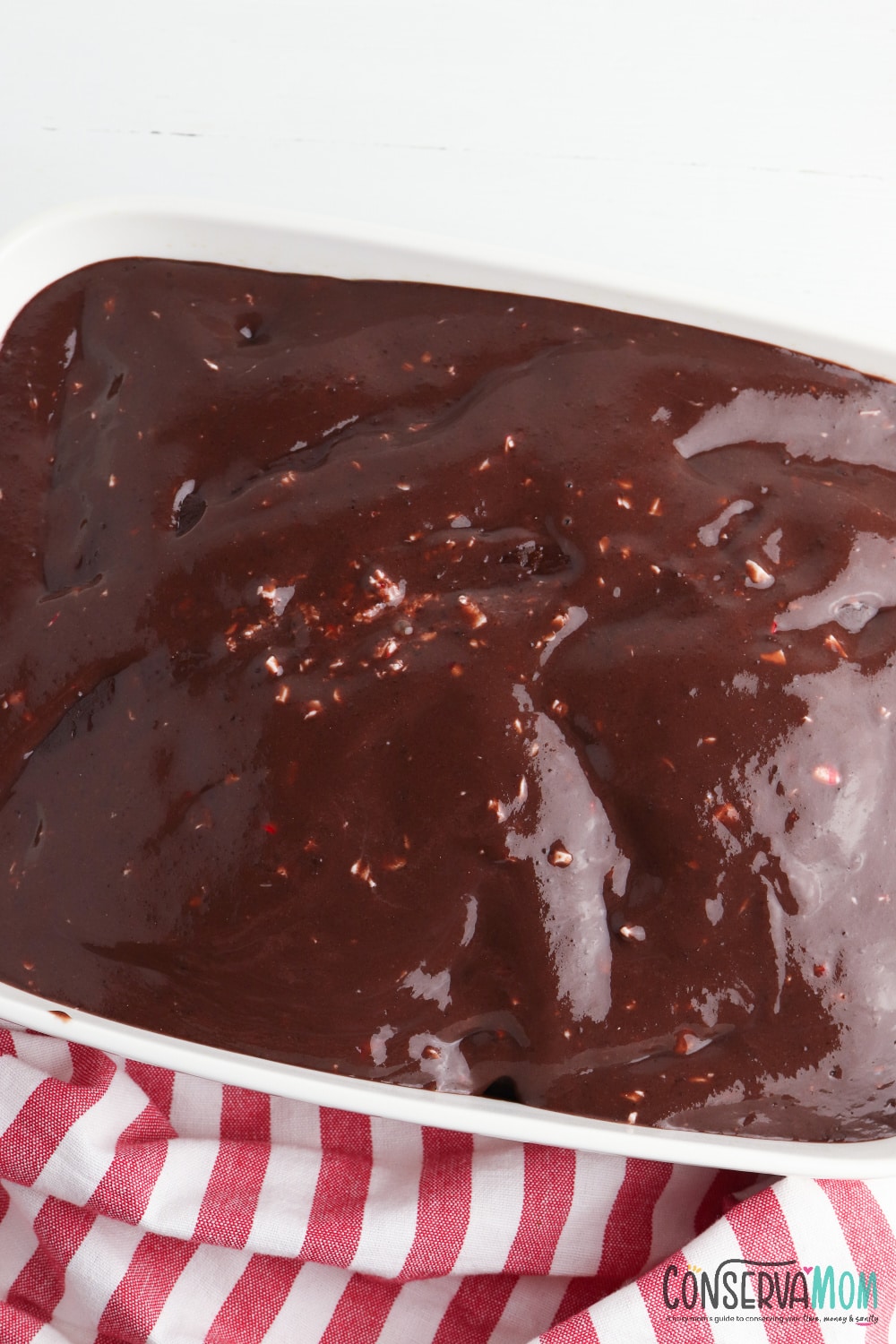 Chocolate Peppermint Poke cake