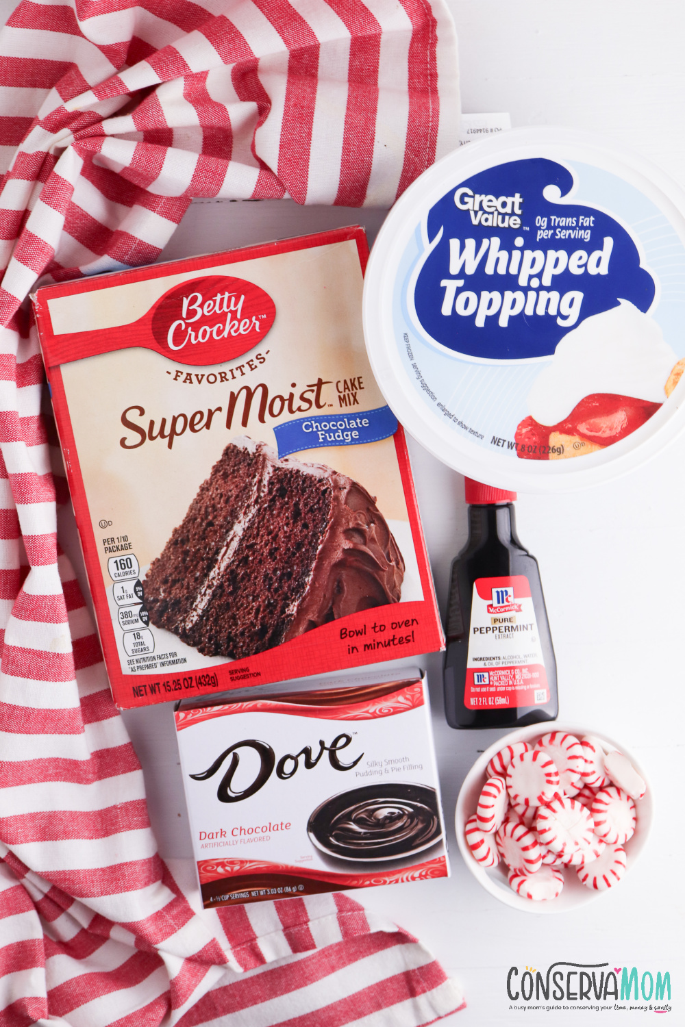 Chocolate Peppermint Poke cake