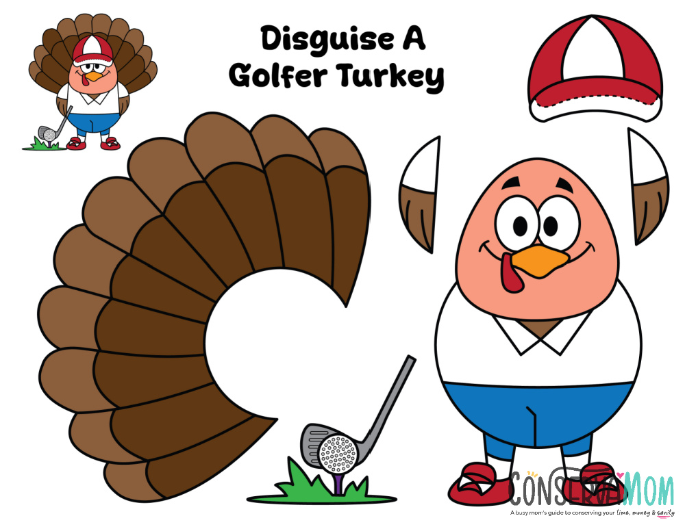 disguise a golfer turkey