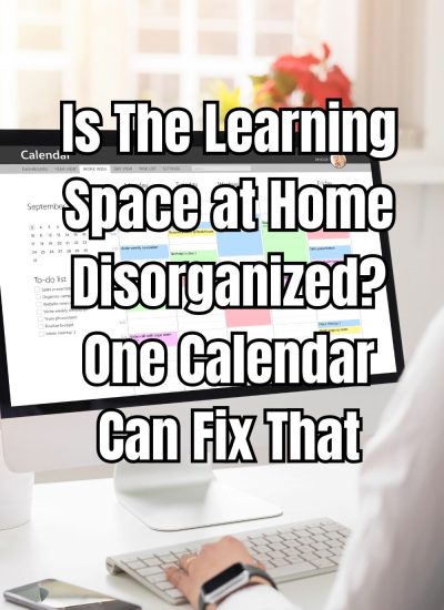 Explore how the learning space at home can become organized with a simple calendar to enhance focus and reduce stress.