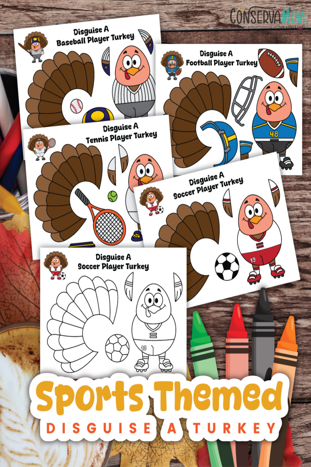 Sports themed disguise a turkey