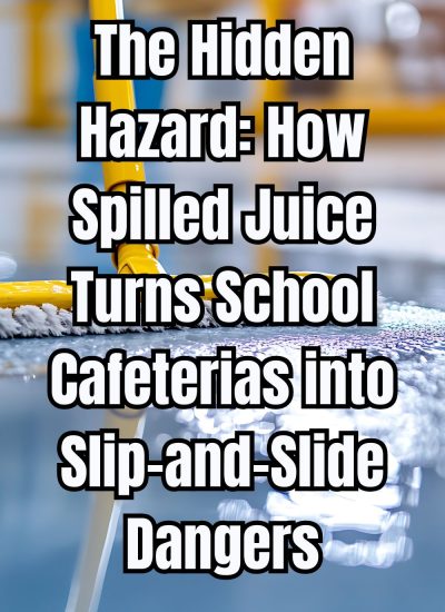 The Hidden Hazard How Spilled Juice Turns School Cafeterias into Slip-and-Slide Dangers