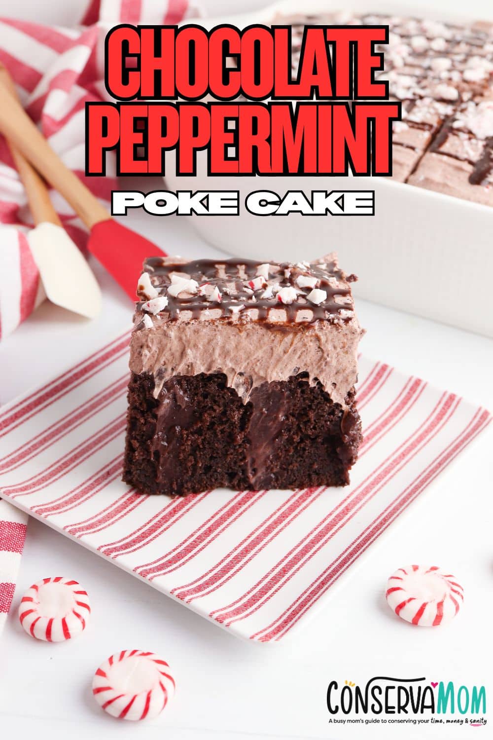 chocolate peppermint poke cake