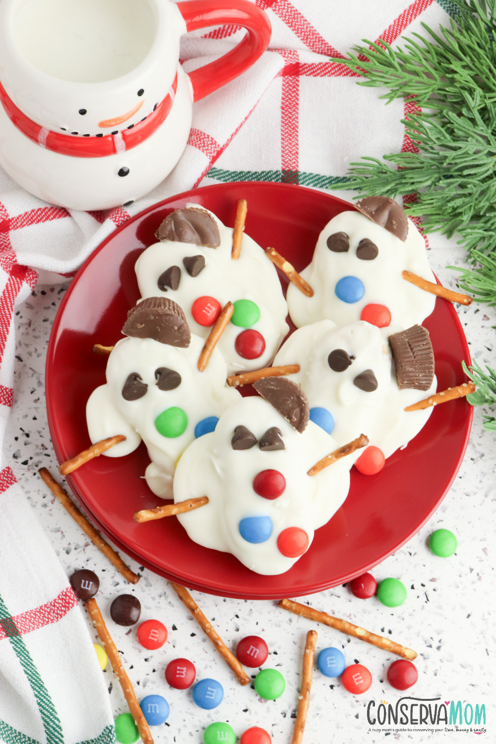 melted snowman cookies