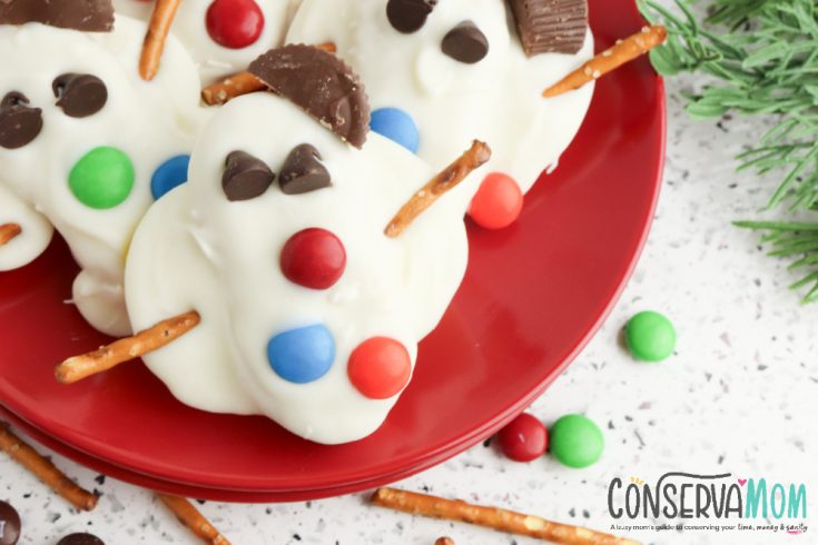 melted snowman cookies