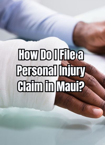 How Do I File a Personal Injury Claim in Maui