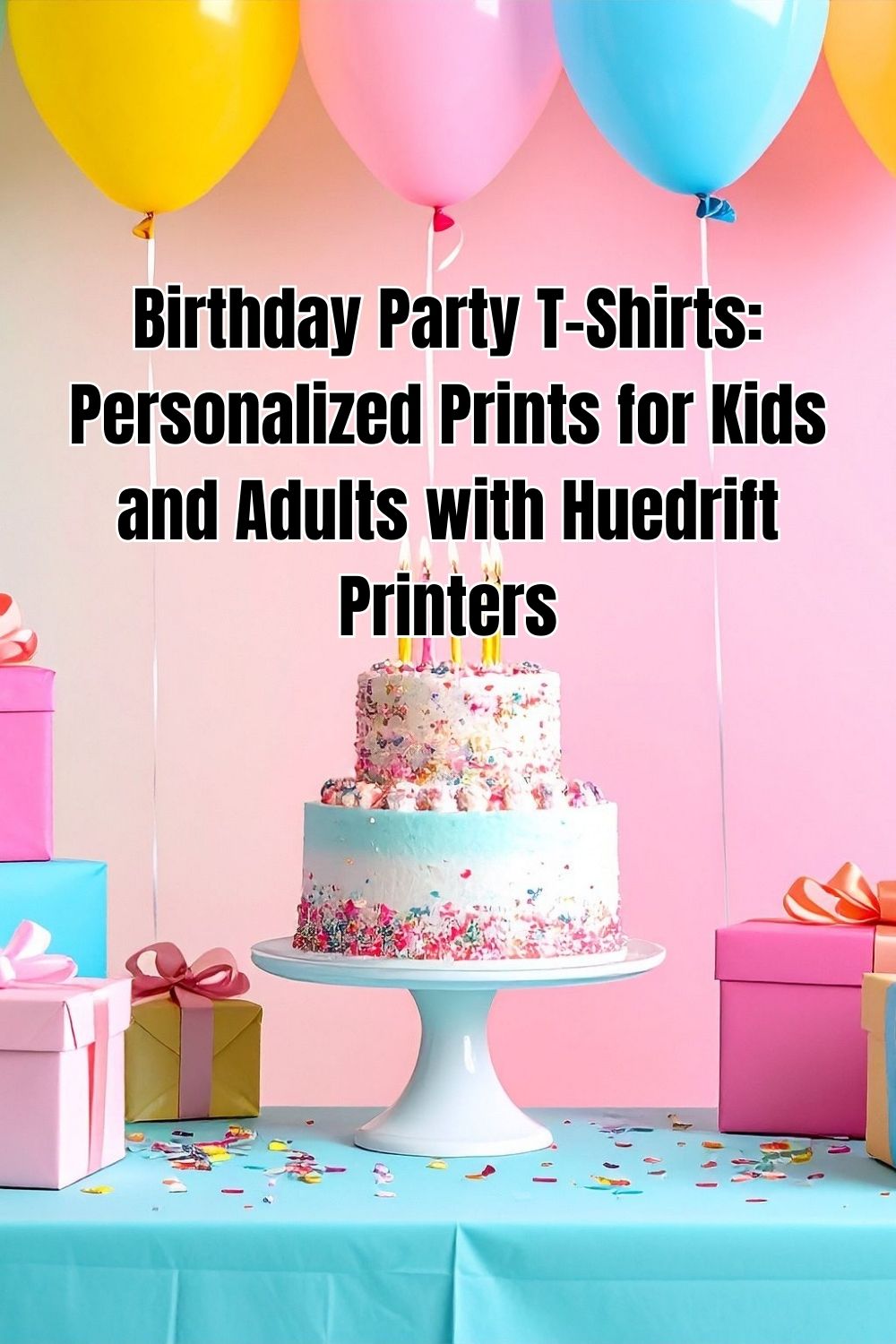 Birthday Party T-Shirts Personalized Prints for Kids and Adults with Huedrift Printers