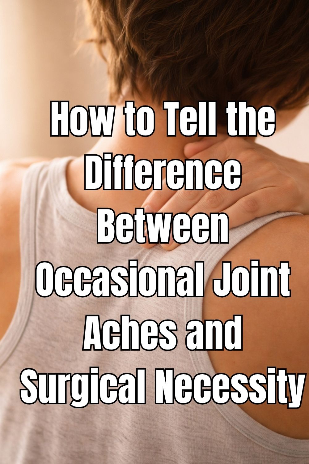 How to Tell the Difference Between Occasional Joint Aches and Surgical Necessity