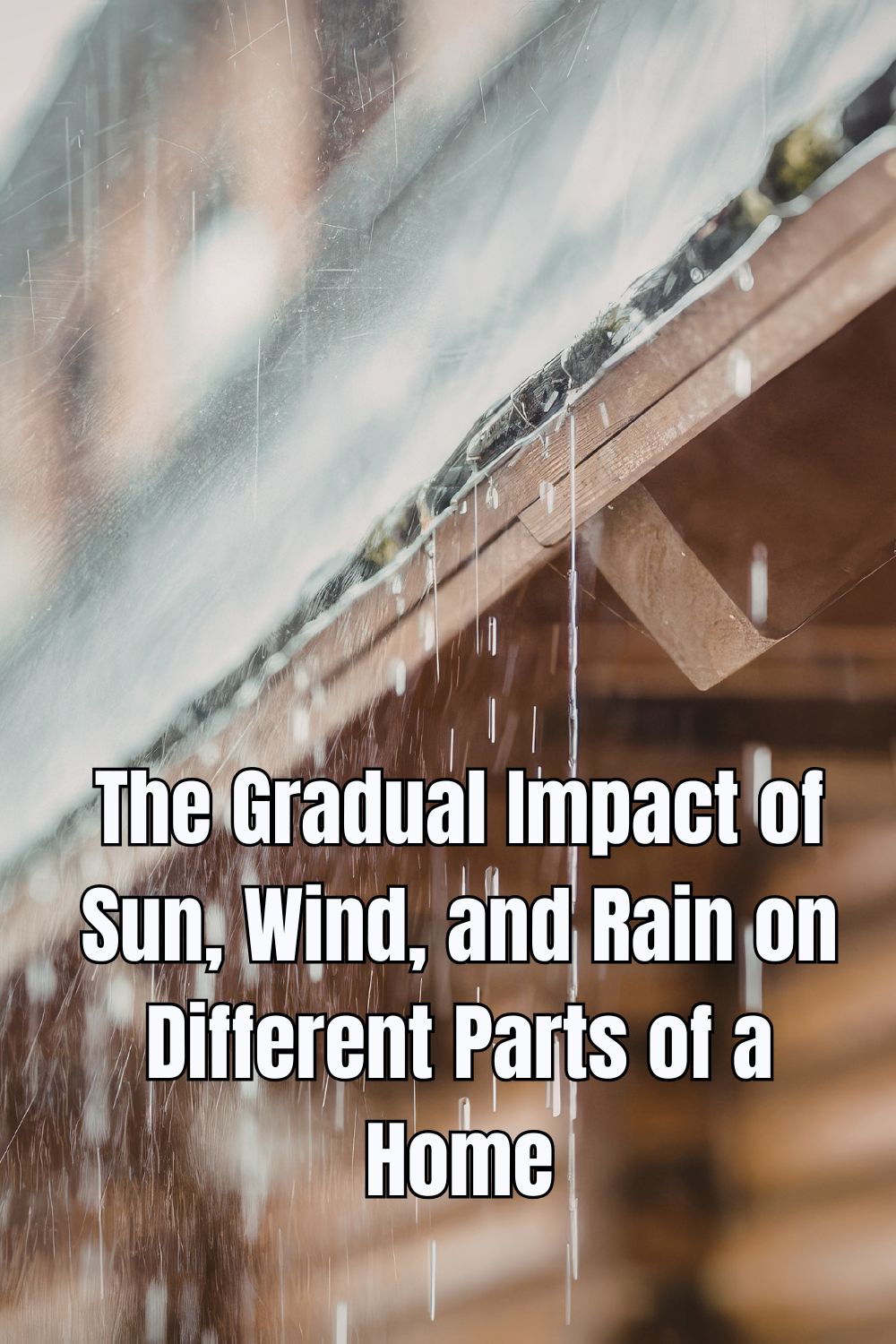 The Gradual Impact of Sun, Wind, and Rain on Different Parts of a Home