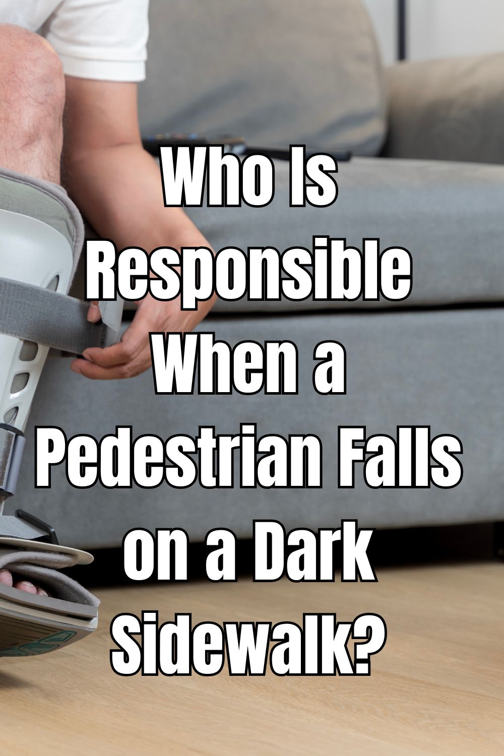 Who Is Responsible When a Pedestrian Falls on a Dark Sidewalk